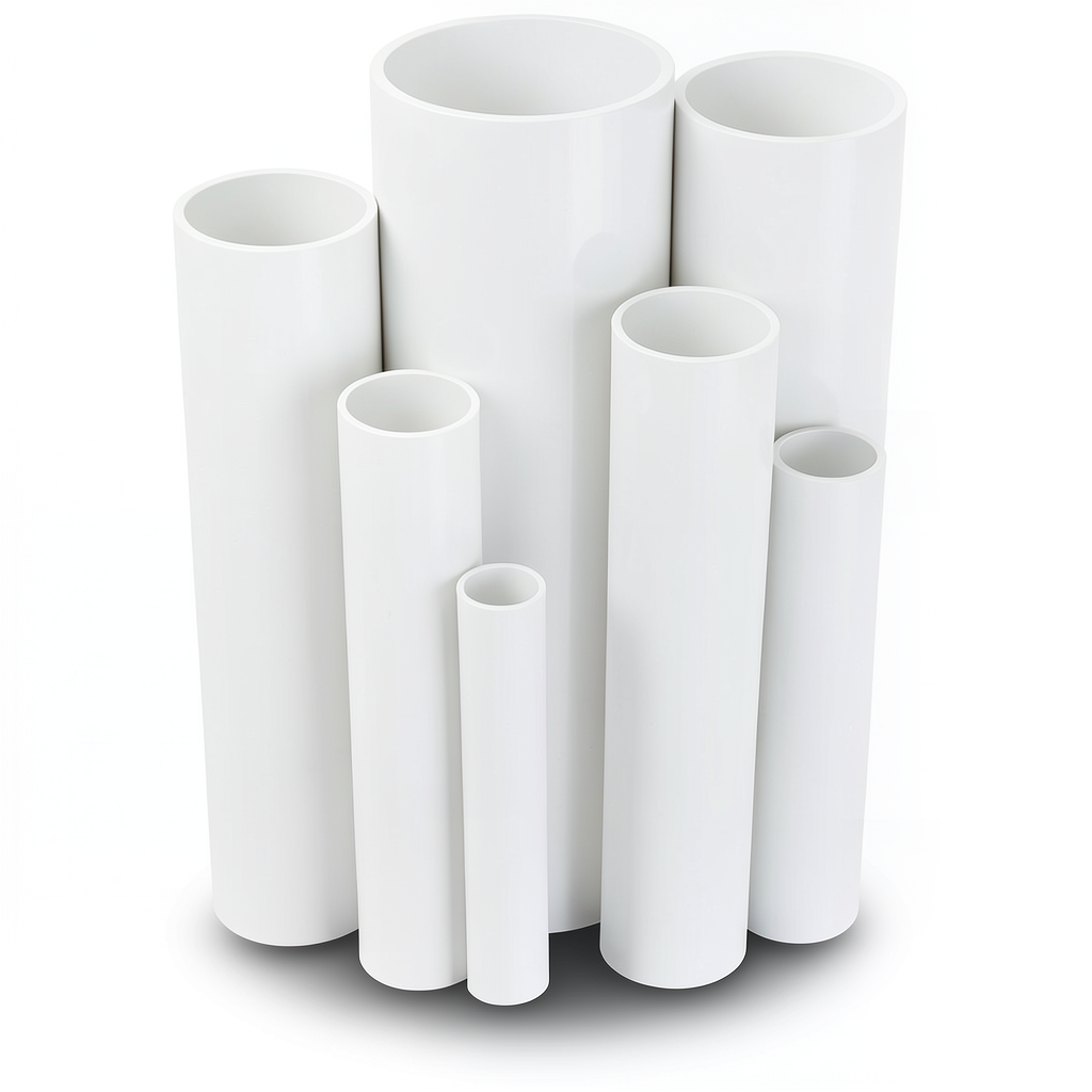 مواسير UPVC جدول 40 مقاس ¼ 1 إنش سمك 3.6 مم لون أبيض