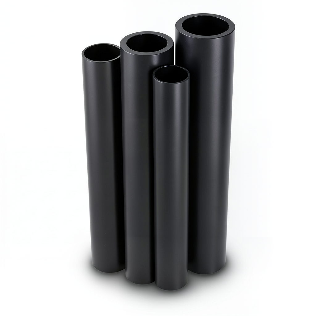 مواسير HDPE PE 80 ضغط 3.2 بار قطر 1400 مم سمك 34.3 مم لون اسود