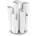 مواسير UPVC جدول 40 مقاس ½ 1 إنش سمك 3.7 مم لون أبيض