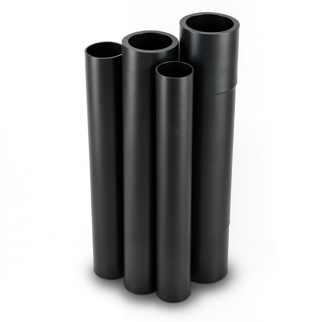HDPE Pipes PE 80 Pressure 3.2 Bar Outside Diameter 1600 mm Thickness 39.2 mm Black