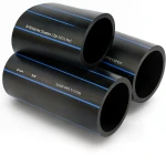 مواسير HDPE السعودي PE 80 ضغط 5 بار قطر خارجي 225 مم سمك 8.6 مم لون اسود | مصنع أنظمة الانابيب السعودي (SPS)