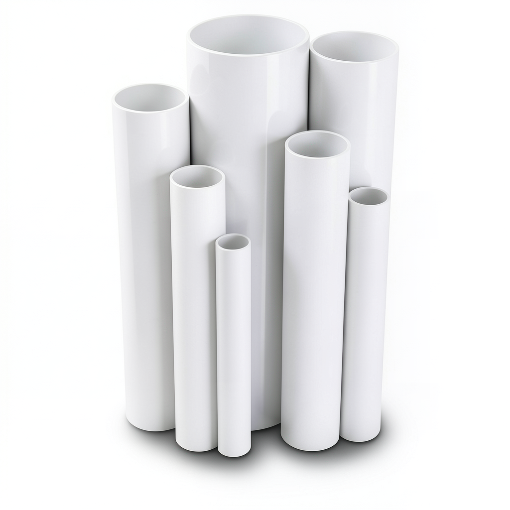 مواسير UPVC ضغط اسمي 10 بار قطر خارجي 225 مم سمك 10.8 مم لون أبيض