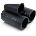 مواسير HDPE PE 80 ضغط 8 بار قطر خارجي 225 مم سمك 13.4 مم لون أسود | مصنع أنظمة الانابيب السعودي (SPS)