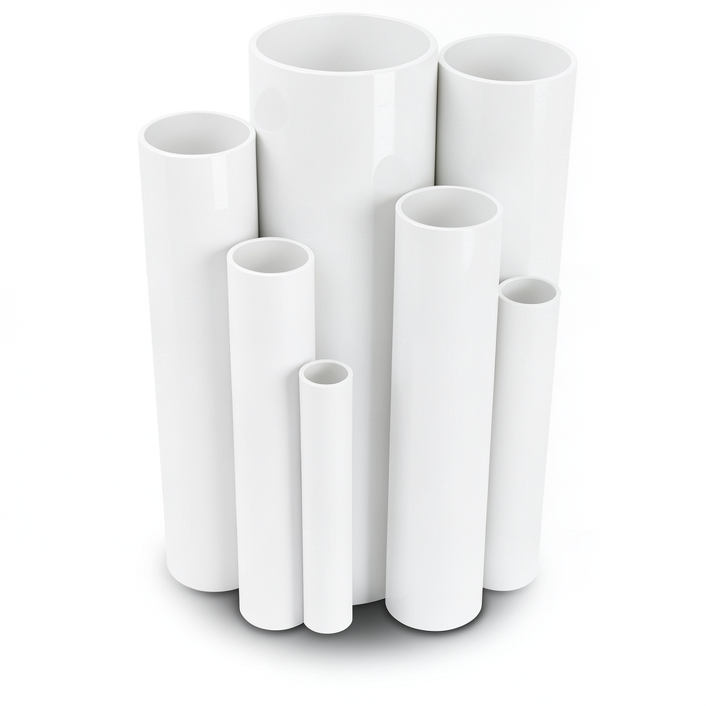 UPVC Pipes Schedule 40 Size 2 inch Thickness 3.9 mm White