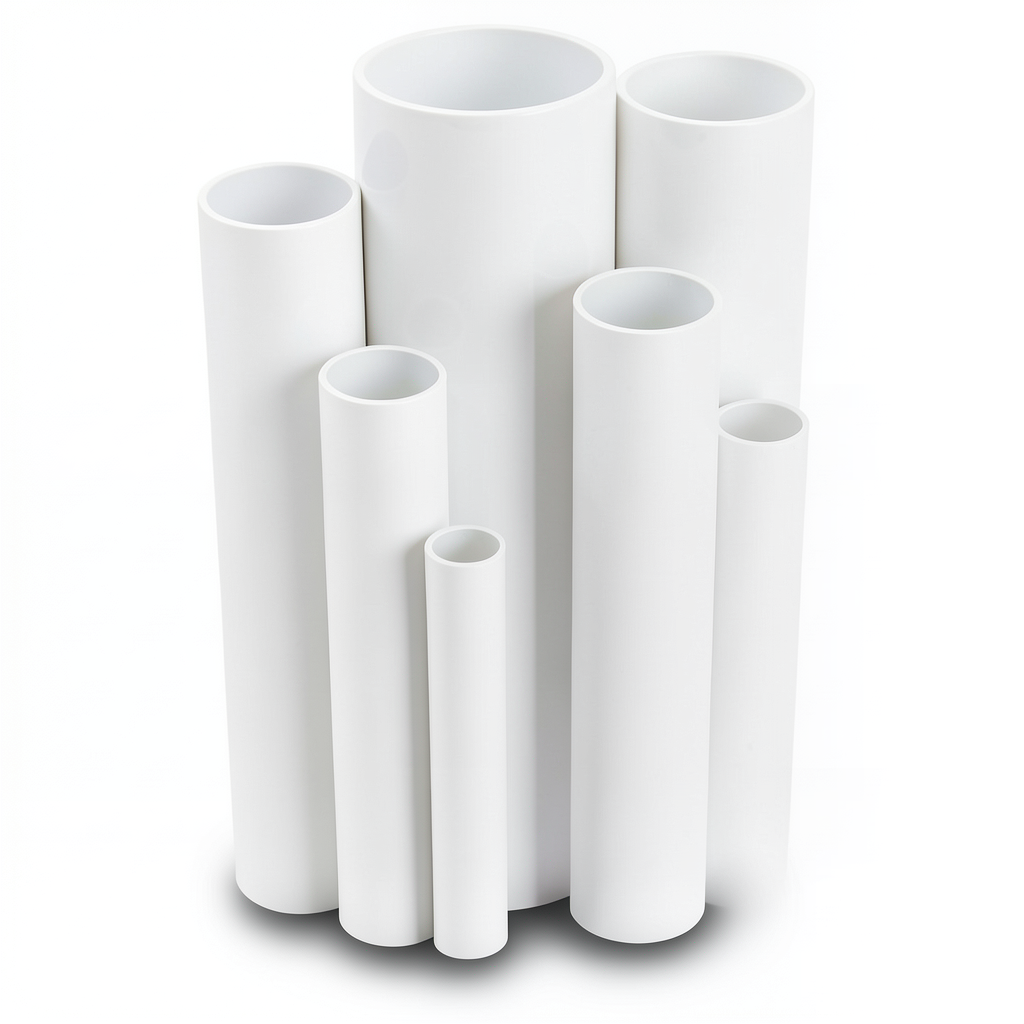 مواسير UPVC جدول 40 مقاس ¾ إنش سمك 2.9 مم لون أبيض