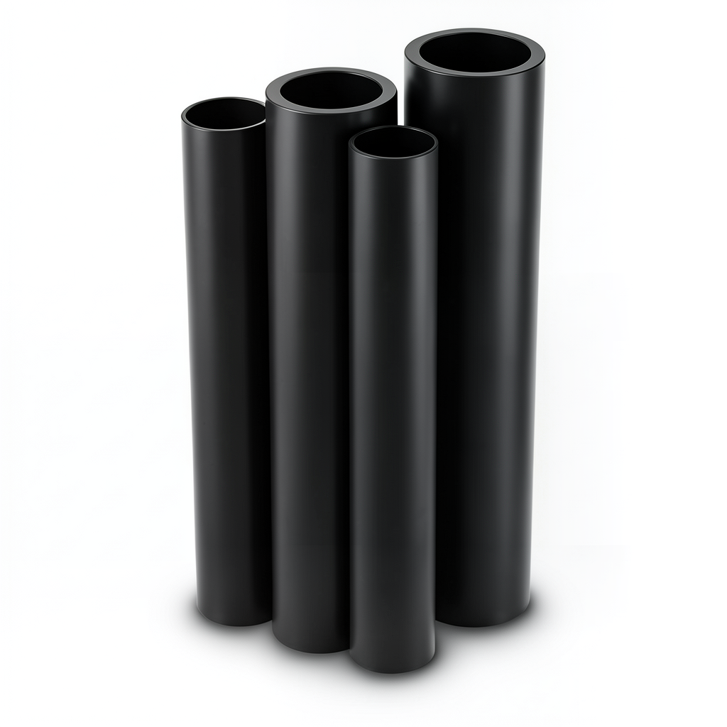 HDPE Pipes PE 100 Pressure 10 Bar Outside Diameter 450 mm Thickness 40.9 mm Black