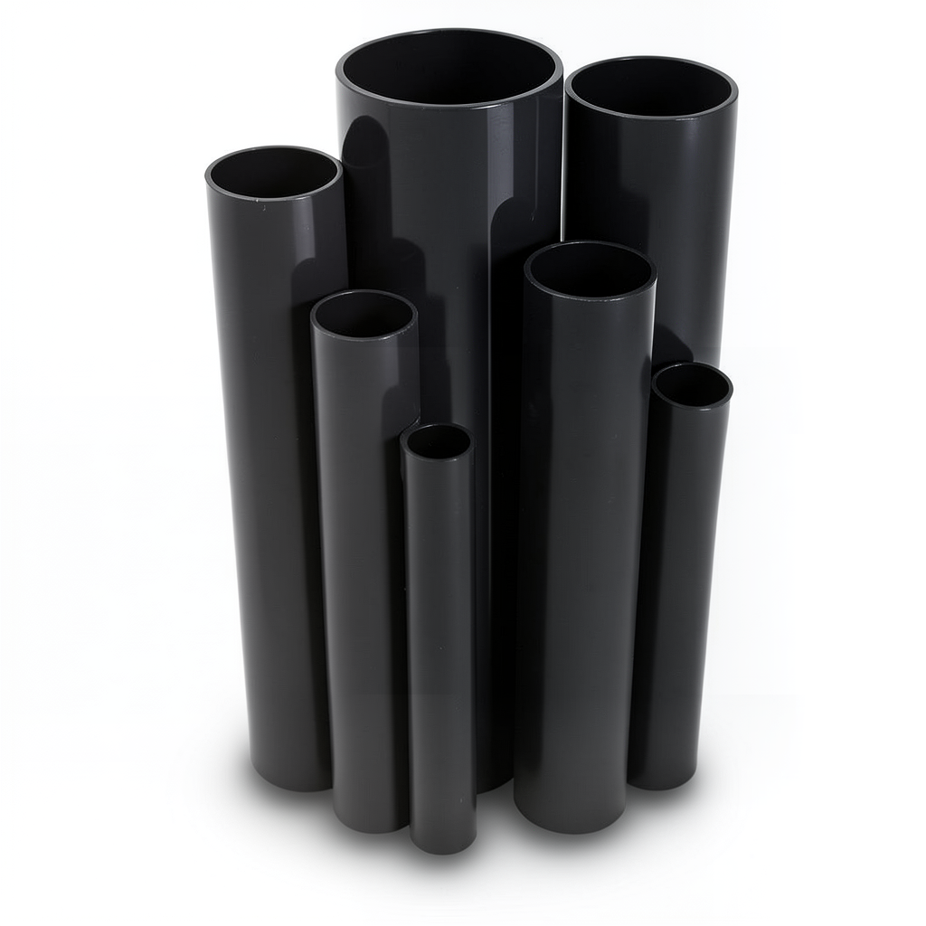 UPVC Pipes Nominal Pressure 10 Bar Outside Diameter 225 mm Thickness 10.8 mm Black
