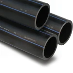 SPS HDPE Pipes PE 80 Pressure 12.5 Bar Outside Diameter 225 mm Thickness 20.5 mm Black | Saudi Pipes Systems (SPS)