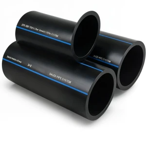 SPS HDPE Pipes PE 80 Pressure 5 Bar Outside Diameter 180 mm Thickness 6.9 mm Black | Saudi Pipes Systems (SPS)