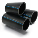 مواسير HDPE السعودي PE 80 ضغط 5 بار قطر خارجي 200 مم سمك 7.7 مم لون اسود | مصنع أنظمة الانابيب السعودي (SPS)