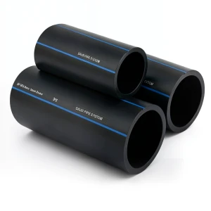 مواسير HDPE السعودي PE 80 ضغط 12.5 بار قطر خارجي 200 مم سمك 18.2 مم لون اسود | مصنع أنظمة الانابيب السعودي (SPS)