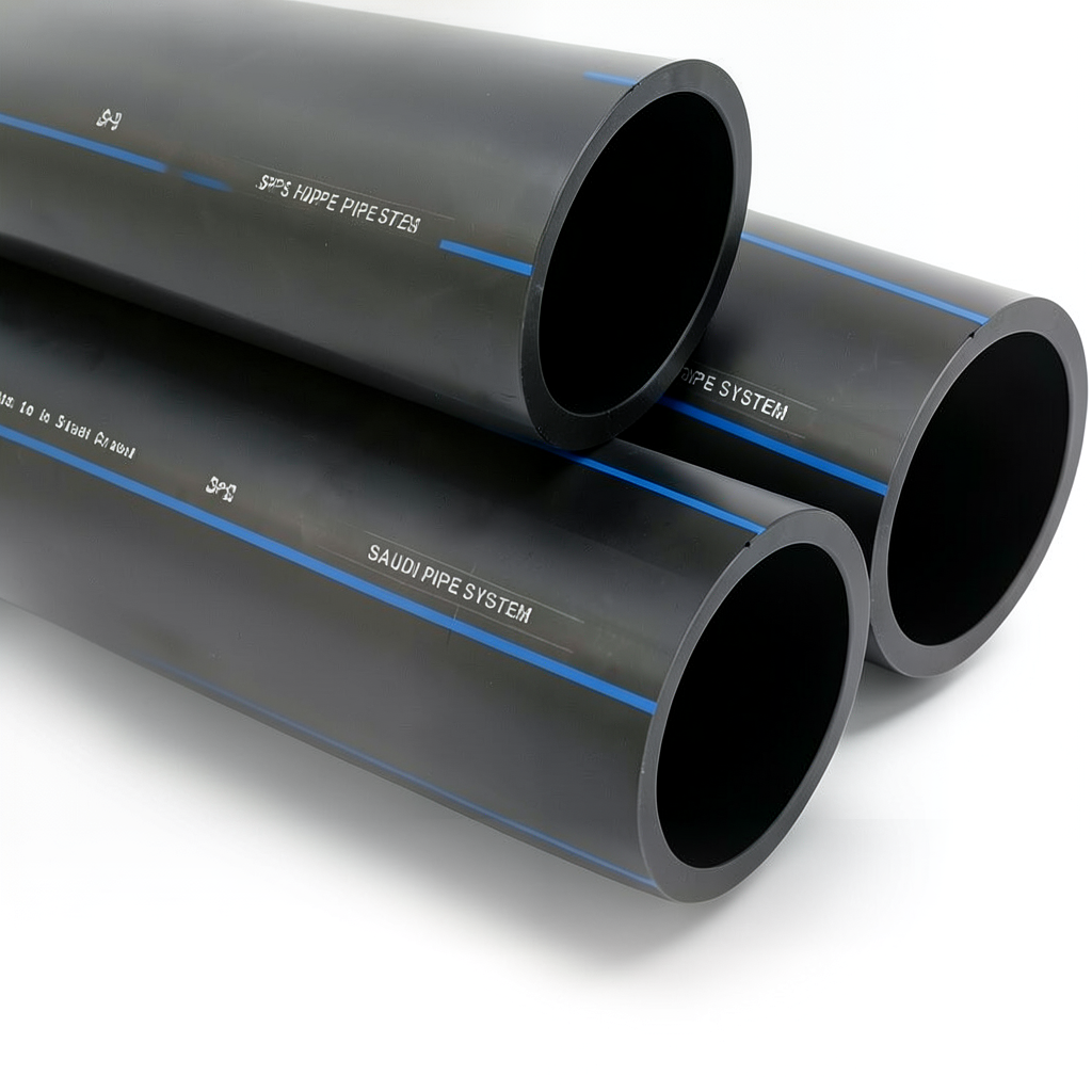 SPS HDPE Pipes PE 80 Pressure 12.5 Bar Outside Diameter 280 mm Thickness 25.4 mm Black | Saudi Pipes Systems (SPS)