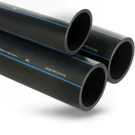 مواسير HDPE السعودي PE 80 ضغط 5 بار قطر خارجي 225 مم سمك 8.6 مم لون اسود | مصنع أنظمة الانابيب السعودي (SPS)
