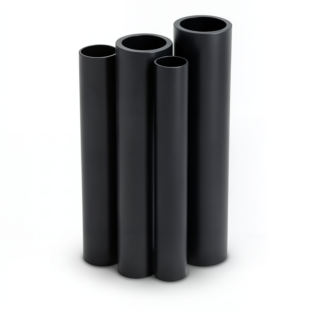 مواسير HDPE PE 80 ضغط 3.2 بار قطر خارجي 1200 مم سمك 29.4 مم لون اسود