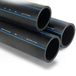 SPS HDPE Pipes PE 80 Pressure 5 Bar Outside Diameter 225 mm Thickness 8.6 mm Black | Saudi Pipes Systems (SPS)