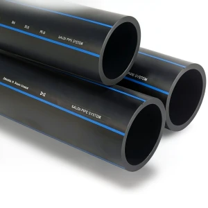 SPS HDPE Pipes PE 80 Pressure 5 Bar Outside Diameter 225 mm Thickness 8.6 mm Black | Saudi Pipes Systems (SPS)