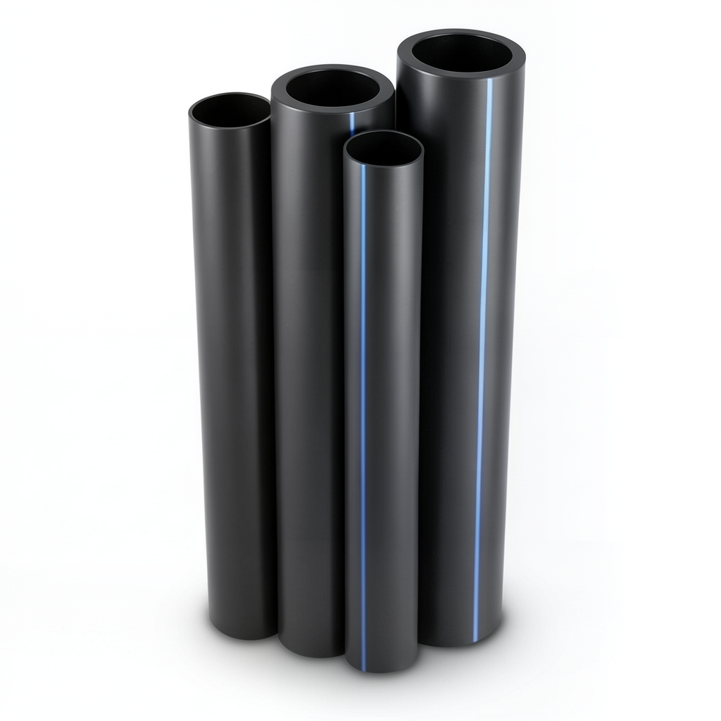 مواسير HDPE PE 80 ضغط 3.2 بار قطر خارجي 1600 مم سمك 39.2 مم لون اسود