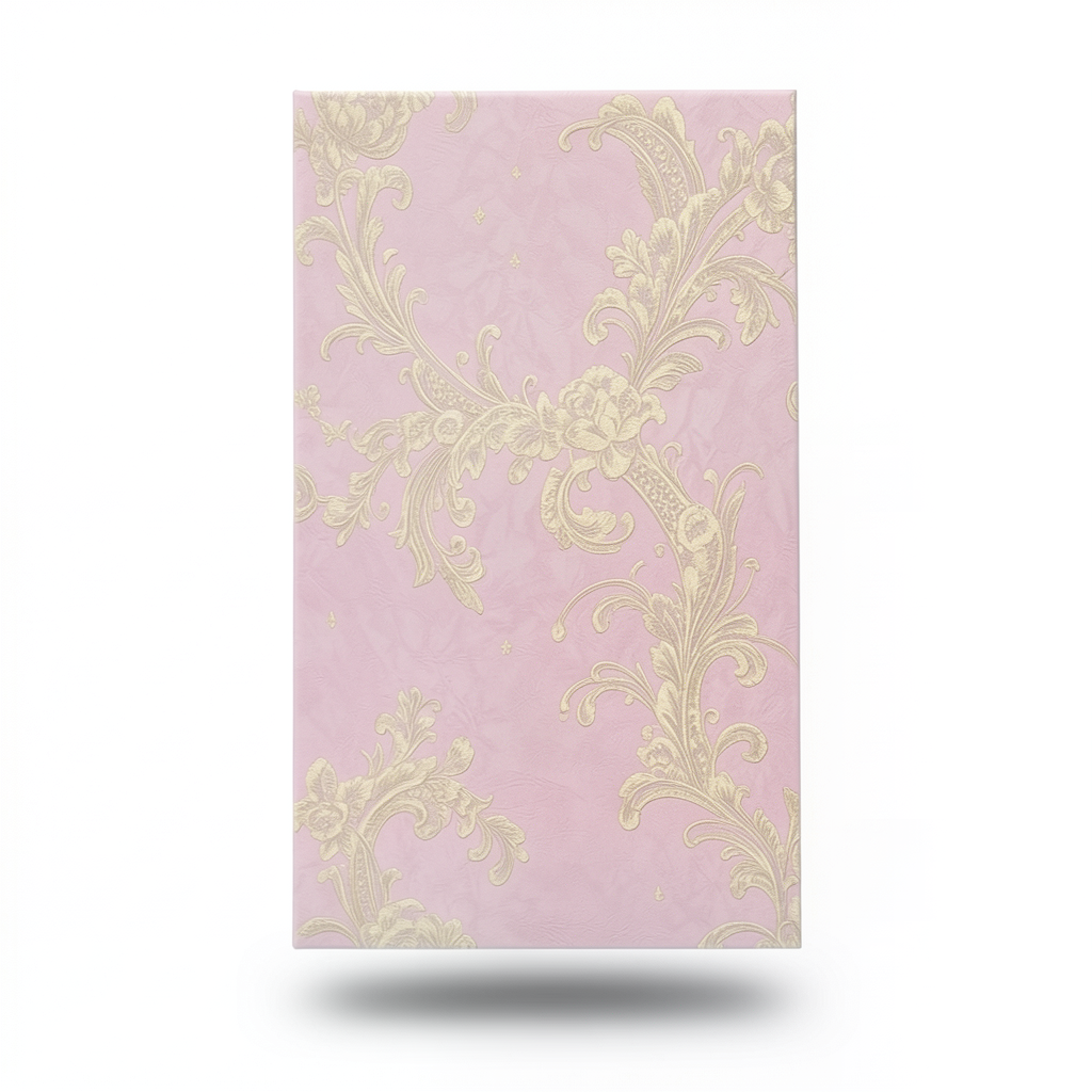 Italian Wall Covering Pink Color Length 10 m Width 0.73 m Model 25070