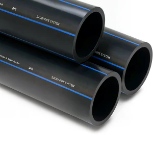 SPS HDPE Pipes PE 80 Pressure 12.5 Bar Outside Diameter 225 mm Thickness 20.5 mm Black | Saudi Pipes Systems (SPS)