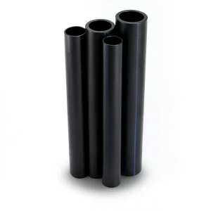 مواسير HDPE PE 100 ضغط 10 بار قطر خارجي 450 مم سمك 40.9 مم لون أسود
