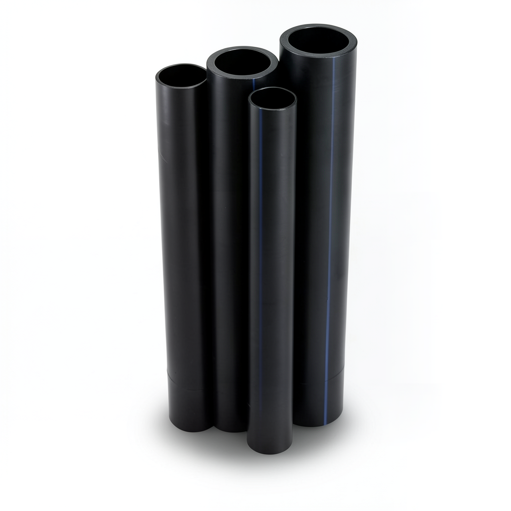 HDPE Pipes PE 100 Pressure 10 Bar Outside Diameter 450 mm Thickness 40.9 mm Black