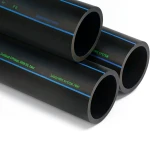 أنابيب HDPE SPS PE 80 ضغط 8 بار قطر خارجي 355 مم سمك 21.1 مم لون أسود | مصنع أنظمة الانابيب السعودي (SPS)