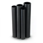HDPE Pipes PE 100 Pressure 10 Bar 500 mm Diameter 45.5 mm Thickness Black