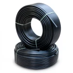 أنابيب HDPE PE 100 ضغط 10 بار قطر خارجي 75 مم سمك 6.8 مم لون اسود