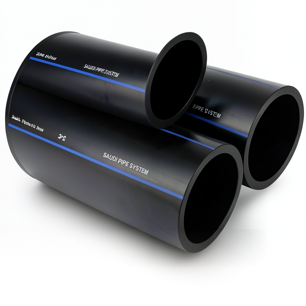 SPS HDPE Pipes PE 80 Pressure 12.5 Bar Outside Diameter 280 mm Thickness 25.4 mm Black | Saudi Pipes Systems (SPS)