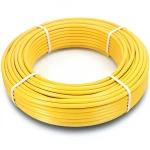 أنابيب HDPE PE 100 ضغط 10 بار قطر خارجي 75 مم سمك 6.8 مم لون أصفر