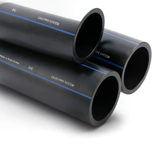 مواسير HDPE السعودي PE 80 ضغط 5 بار قطر خارجي 315 مم سمك 12.1 مم لون اسود | مصنع أنظمة الانابيب السعودي (SPS)