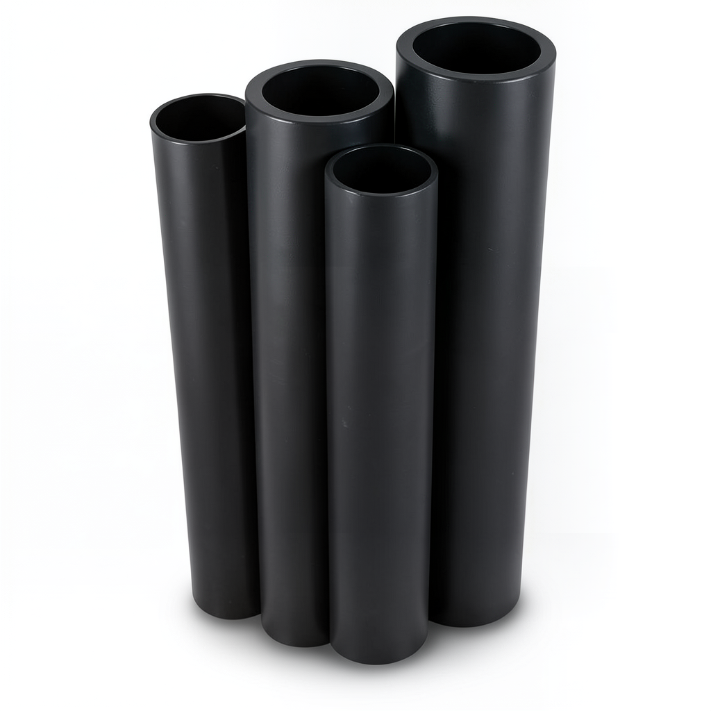 Al-Rajhi HDPE Pipes PE 80 Pressure 8 Bar Diameter 630 mm Thickness 57.3 mm Black