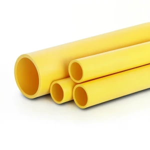 HDPE Pipes PE 80 Pressure 8 Bar 630 mm Diameter 57.3 mm Thickness Yellow