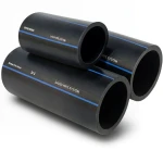 SPS HDPE Pipes PE 80 Pressure 5 Bar Outside Diameter 355 mm Thickness 13.6 mm Black | Saudi Pipes Systems (SPS)