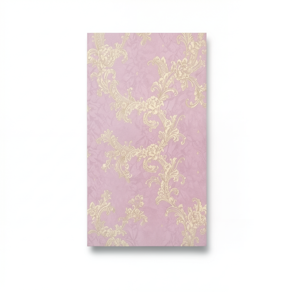 Italian Wall Covering Pink Color Length 10 m Width 0.73 m Model 25070