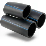 أنابيب HDPE SPS PE 80 ضغط 8 بار قطر خارجي 355 مم سمك 21.1 مم لون أسود | مصنع أنظمة الانابيب السعودي (SPS)