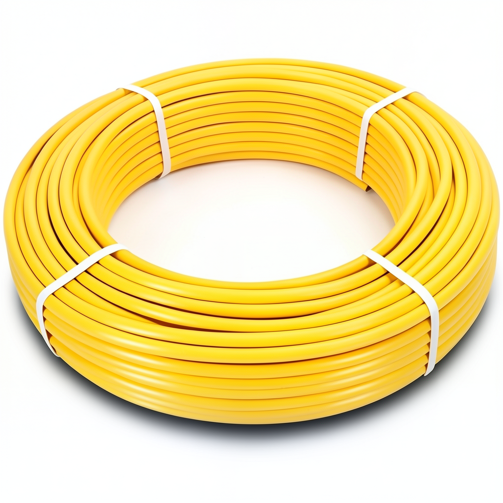HDPE Pipes PE 80 Pressure 8 Bar Outside Diameter 90 mm Thickness 8.2 mm Yellow