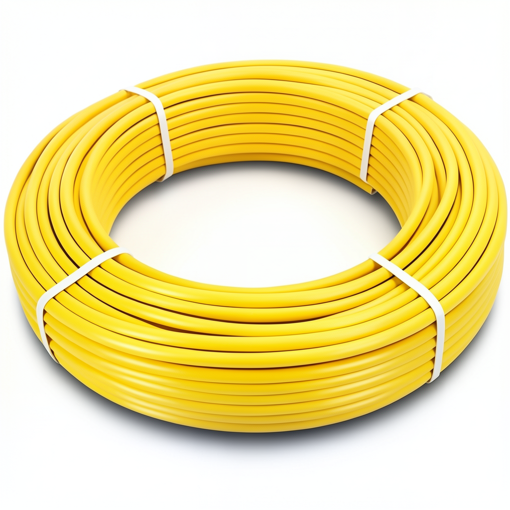 أنابيب HDPE PE 80 ضغط 8 بار قطر خارجي 110 مم سمك 10 مم لون أصفر
