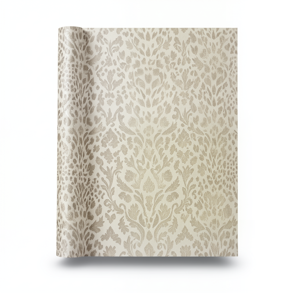 Italian Wallpaper Patterned Design 10 m x 0.70 m Beige