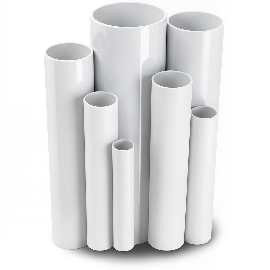 UPVC Pipes Schedule 80 Size ¾ inch Thickness 3.9 mm White