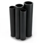 مواسير HDPE PE 80 ضغط 10 بار قطر خارجي 560 مم سمك 50.9 مم لون أسود