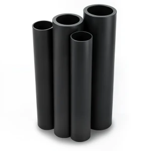 HDPE Pipe PE 80 Schedule 10 Bar 560 mm OD 50.9 mm Thickness Black