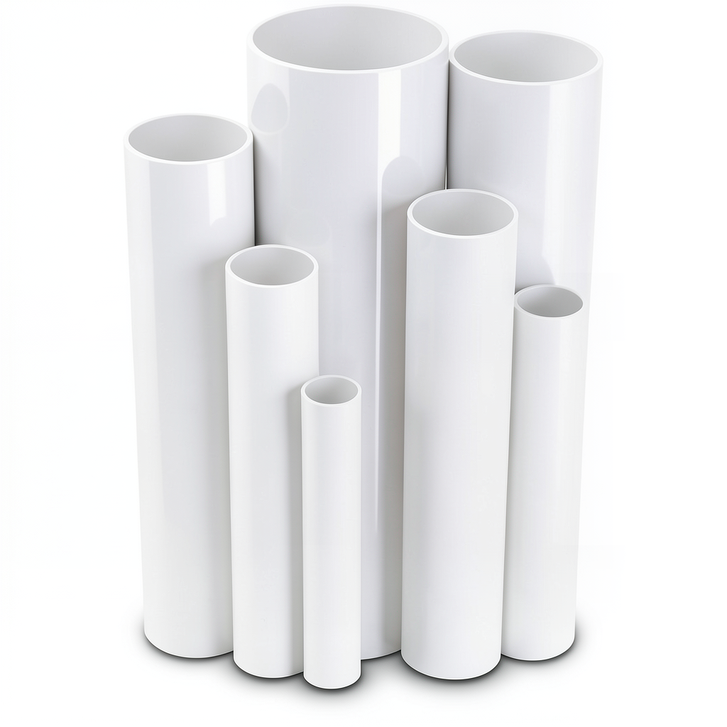 UPVC Pipes Nominal Pressure 2.5 Bar Outside Diameter 280 mm Thickness 2.3 mm White