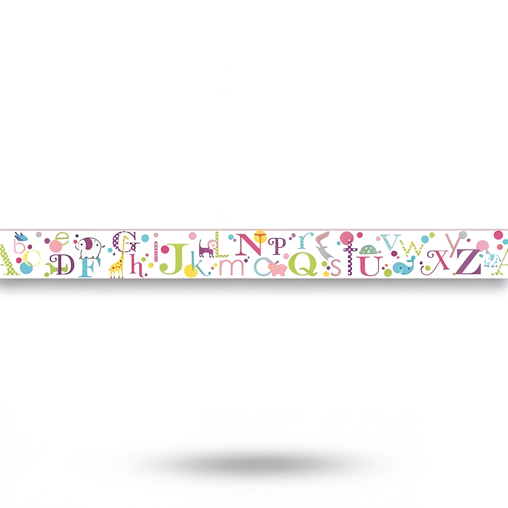 Youth and Children Wall Decoration 10m x 0.53m Multicolor