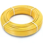أنابيب HDPE PE 80 ضغط 8 بار قطر خارجي 90 مم سمك 8.2 مم لون أصفر