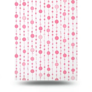Youth and Children Wallpaper 10m x 0.53m White with Pink, Model GK9030