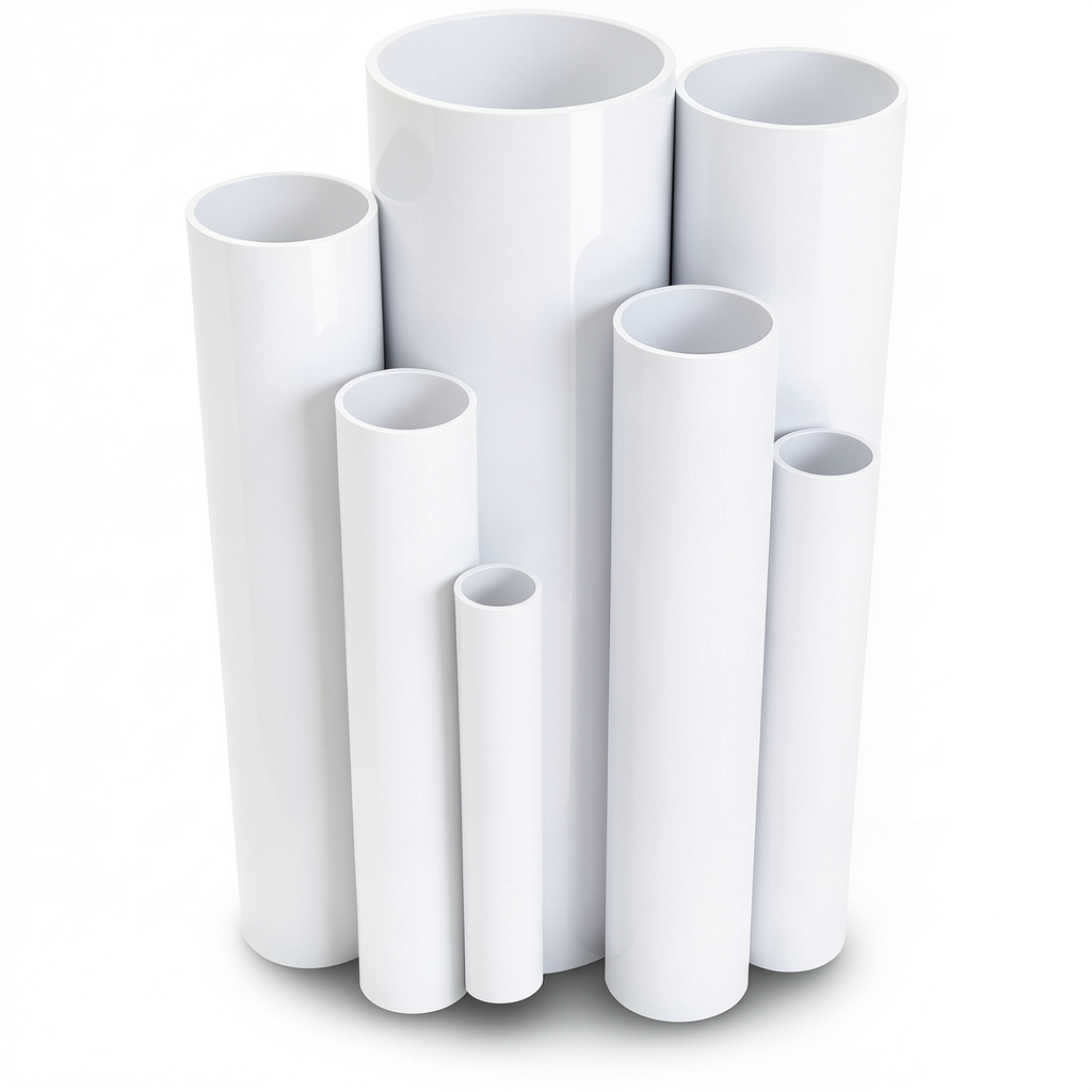 UPVC Pipes Schedule 80 Size ¾ inch Thickness 3.9 mm White
