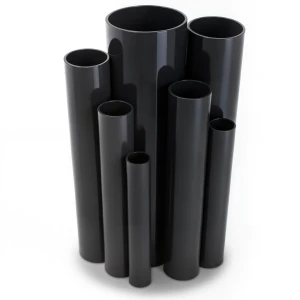 مواسير UPVC ضغط اسمي 16 بار قطر خارجي 225 مم سمك 16.7 مم لون اسود