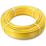 أنابيب HDPE الراجحي PE 100 ضغط 10 بار قطر خارجي 125 مم سمك 11.4 مم لون أصفر