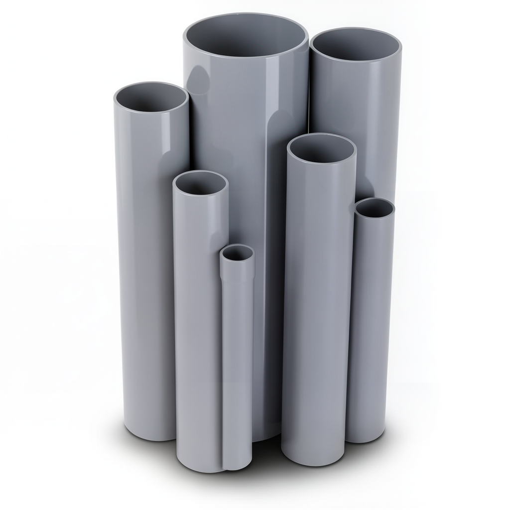 UPVC Pipes Pressure 2.5 Bar Outside Diameter 280 mm Thickness 2.3 mm Gray